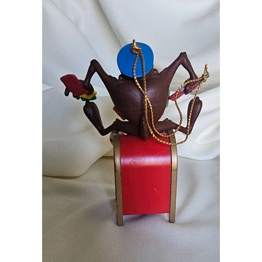 Vintage Looney Tunes Tasmanian Devil Taz Mailman Christmas Ornament Mailbox Red